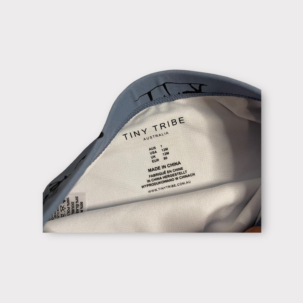 Tiny Tribe Surfboard Tropical Slate Blue Swim Bottom - Picture 2 of 3